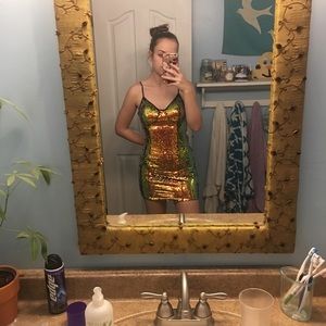 sequin mini dress